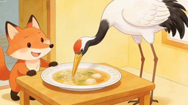 狐狸和仙鹤——关于童话寓言的朗诵经典篇目