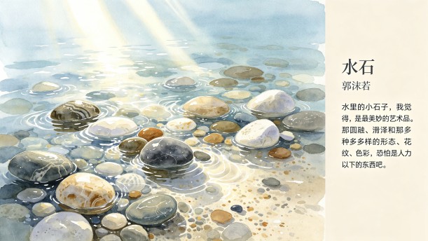 水  石——关于经典散文的朗诵经典篇目